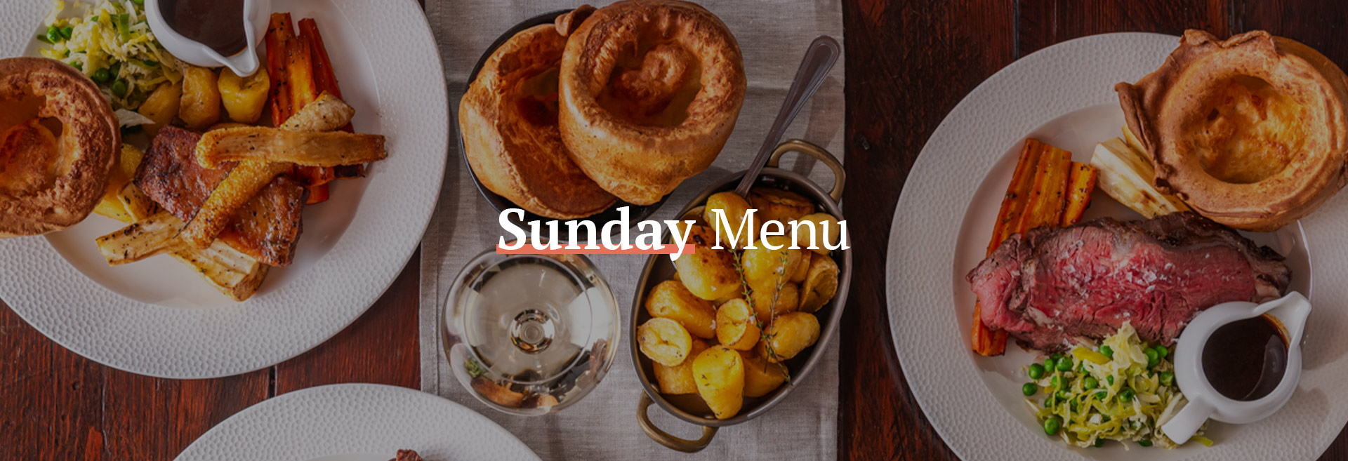 Sunday Menu at The Prince Albert