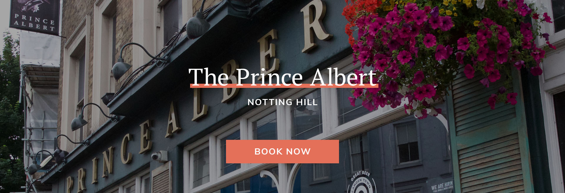 Enjoy a meal at your local pub at The Prince Albert in London